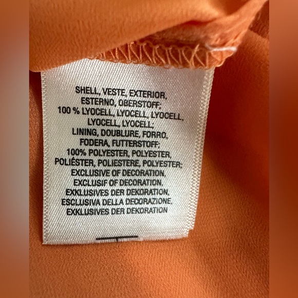 NWT Anthropologie Floreat Maryana Open-shoulder Blouse Orange Size L - Picture 14 of 16